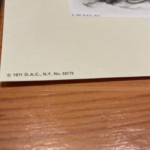 Antin Pieck print Brand New 8 x 10” total winter scene Mr. snowman Vinta… - Picture 5 of 5